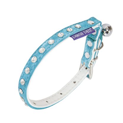 Posh Petz® Diamante Velvet Cat Safety Collar - Image 4