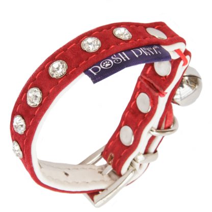 Posh Petz® Diamante Velvet Kitten Safety Collar - Image 9